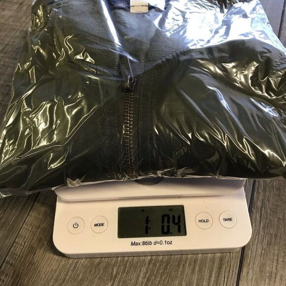 Francesca's Blue Rain Womens Full Zip Olive Green Jacket Style 31396fr Sz Large - Picture 11 of 12